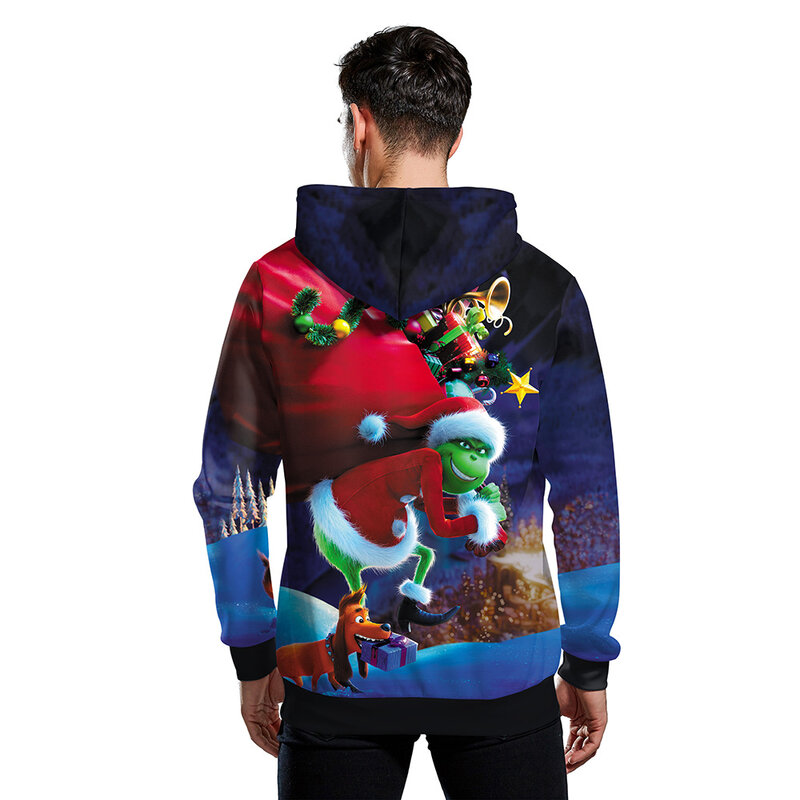 Merry Christmas The Grinch Pullover Graphic Hoodie - PKAWAY