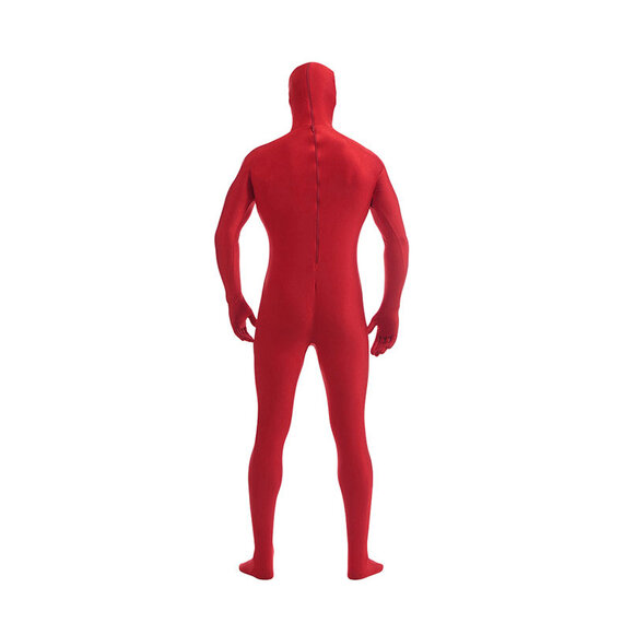 Spandex Stretch Fit Open Face Disappearing Man Green Screen Bodysuit