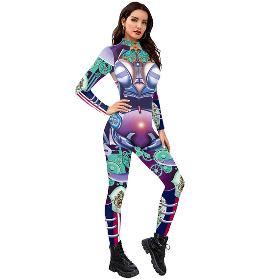 girls long sleeve jumpsuit Game Cosplay Costume