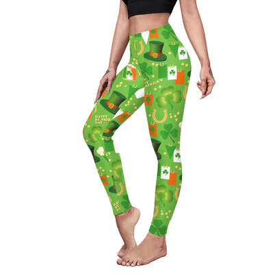 Happy St. Patrick's Day Lucky Gym Leggings for Women Graphic Letter Skimpy  Sexy High Waisted Yoga Pants Clover Lift, Beige, Small : :  Clothing, Shoes & Accessories