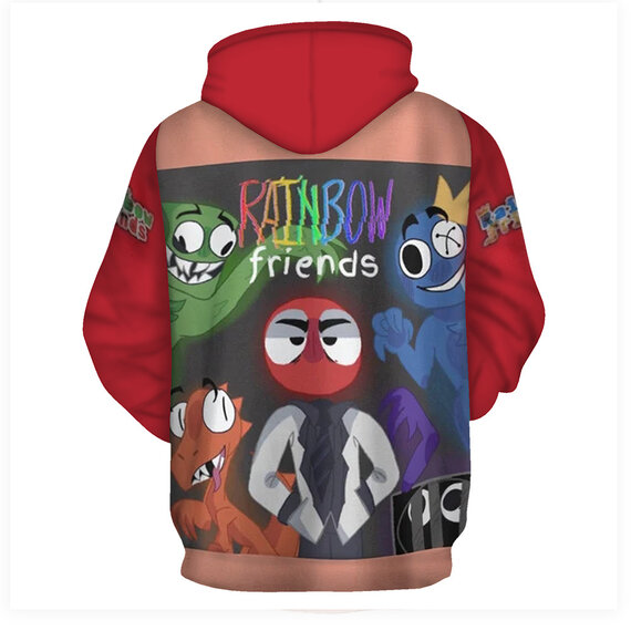 Fashion Rainbow Friends Game Graphic Hoodie is adopt the first-grade polyester + cotton fabric with smooth and soft hand touch feeling, breathable and totally skin-friendly, offering the whole day comfort.