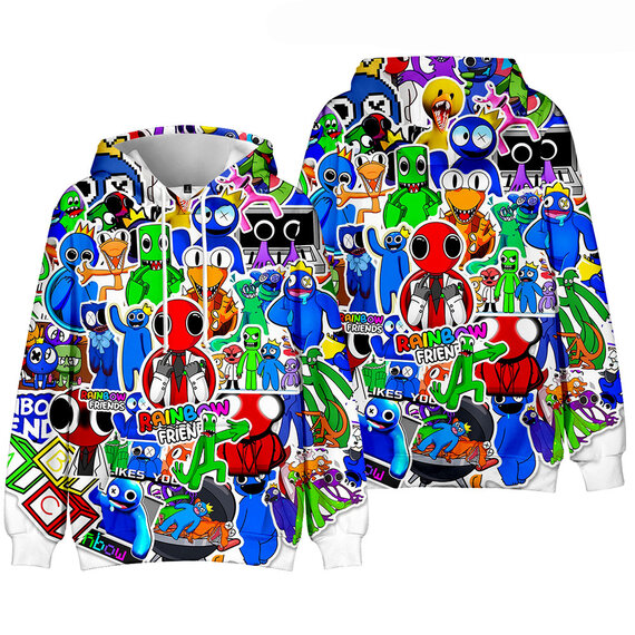 Enjoy comfort and fashion Roblox Rainbow Friends Hoodie at the same time with this unique unisex graphic Sweatshirt