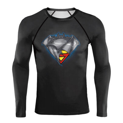 Dark Grey BATMAN Compression Shirt for Men (Long Sleeve) – ME SUPERHERO