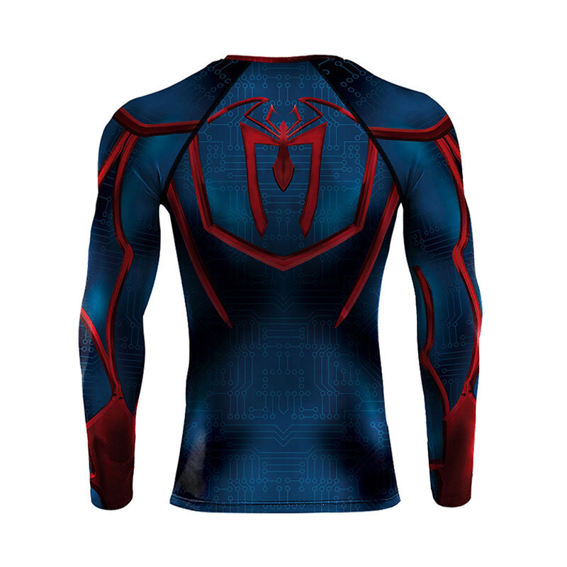 Marvel Spiderman Superhero Compression Tops For Running - PKAWAY