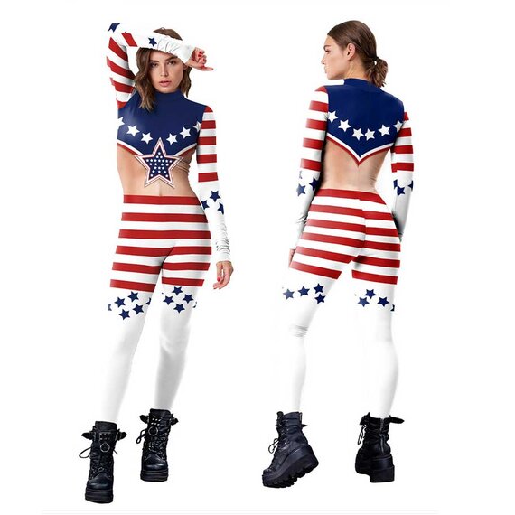 Independence Day Jumpsuit really chic and stylish casual costume