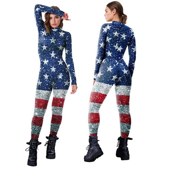 4th of July Patriotic USA Jumpsuit