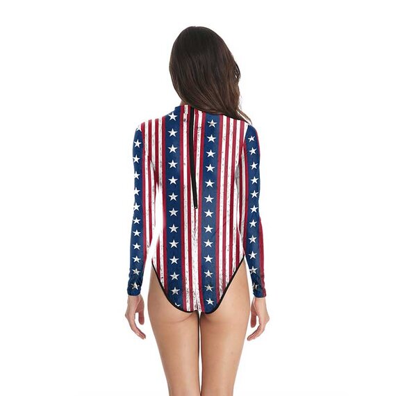 Women's Independence Day Flag fashion 3d print beach wear