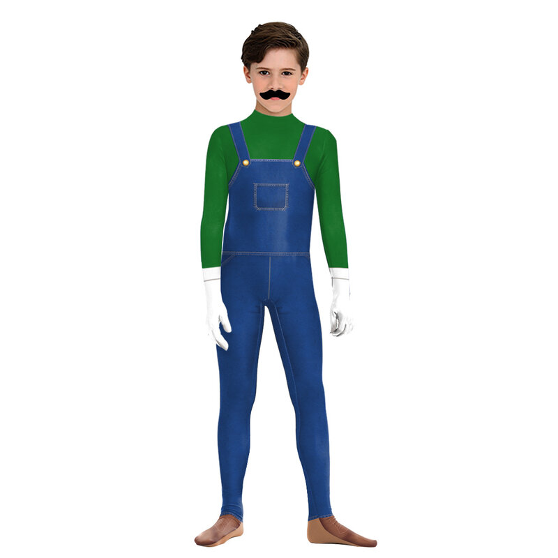 Super Mario Costume for Adult Cosplay Party Fancy Carnival Dress Brothers  Suits
