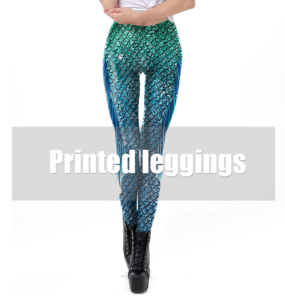 Lady Mermaid Legging 3D print tight