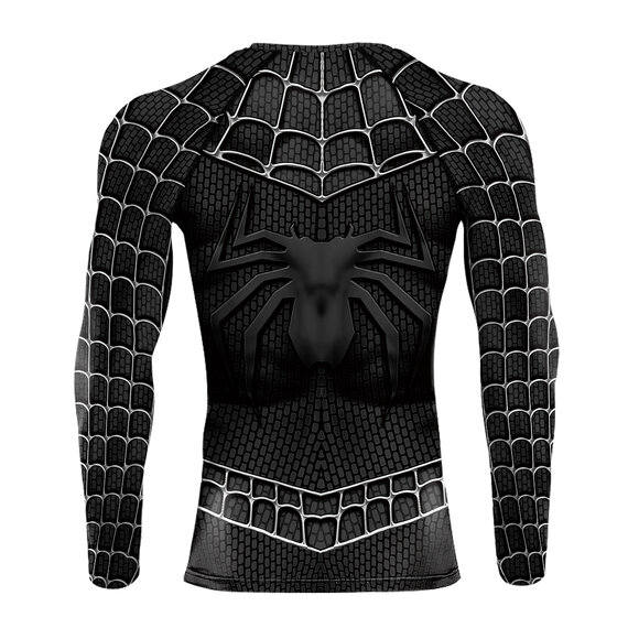 Spider Man Homecoming Black Compression Workout Shirt