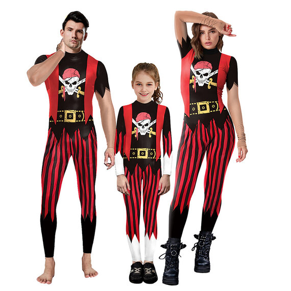 Halloween Costume Pirate Jumpsuit Party Performence Cosplay Outfit