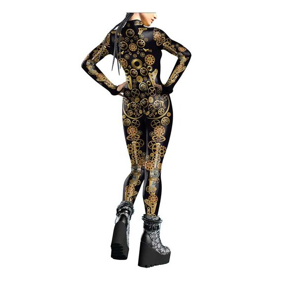 Female Steampunk Fashion cosplay bodysuit