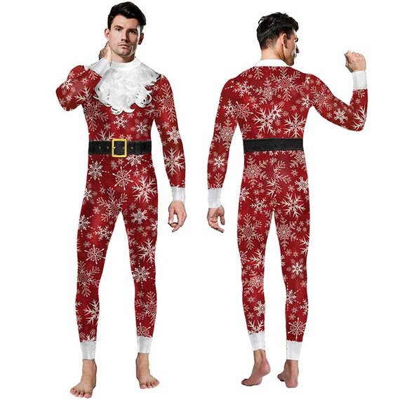 Christmas 3d graphic bodycon cosplay costume