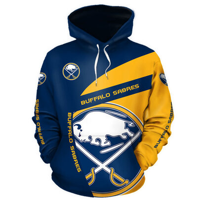 Cool Buffalo_Sabres 3D Graphic Hoodie hooded with drawstring