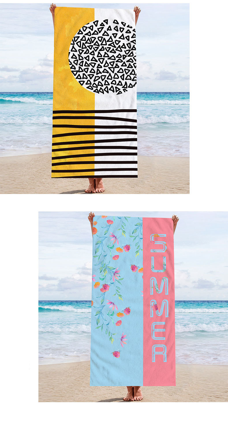 Absorbent Compact Beach Blanket for ladies
