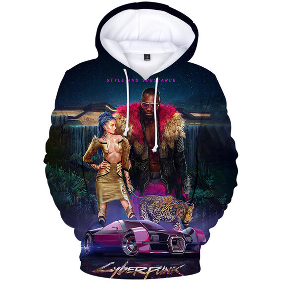 3D Print Unisex Casual Pullover Cyberpunk 2077 Anime Hoodie