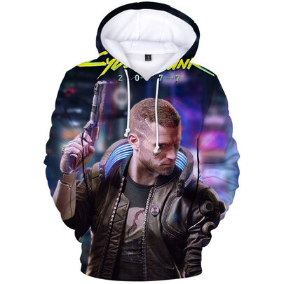Cyberpunk 2077 Vincent graphic hoodie pullover