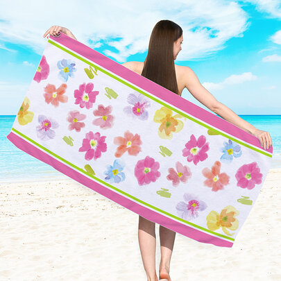 Microfiber Lightweight Thin Beach Towel Sand Free Quick Dry Super Absorbent Large Towels for Swimming Pool Yoga Gym Travel Vacation Beach Accessories Essentials for Adults