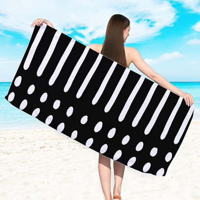 Our Lightweight quick drying beach towel is made from luxurious soft Microfiber, which is extremely absorbent and dehydrated