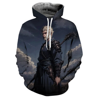 Black Myth Wukong Confront Destiny Hoodie T-Shirt