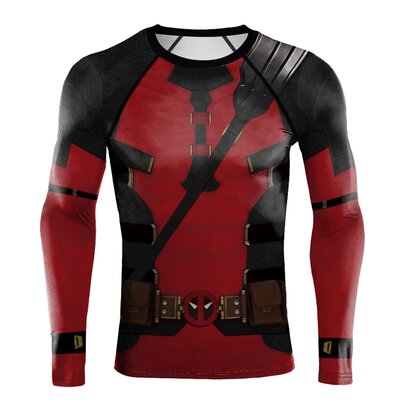 Black Logo Red Deadpool T-Shirt