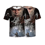 This Black Myth Wukong Men's T-Shirt features an impressive graphic of Sun Wukong