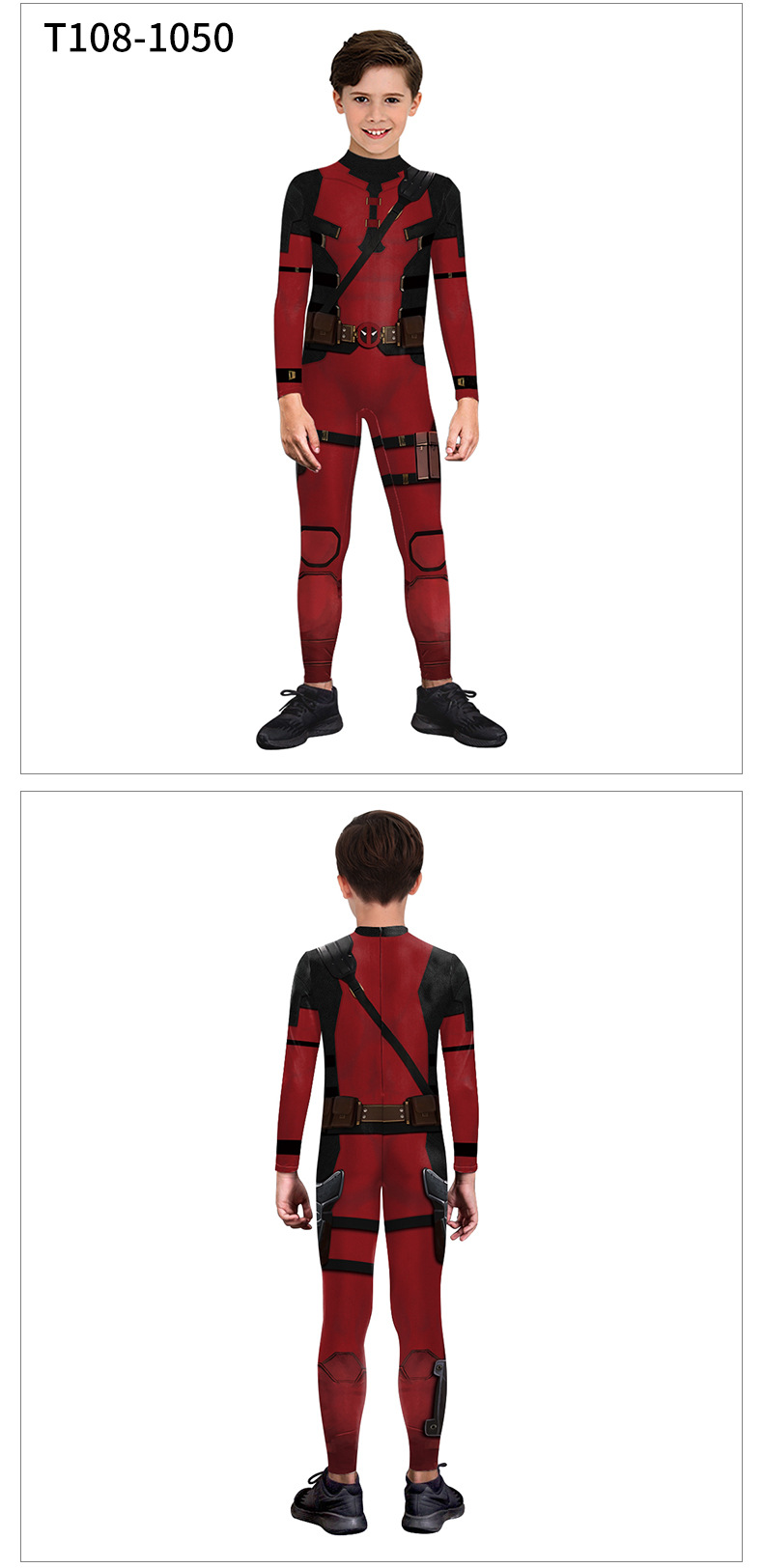 Deadpool jumpsuit model show kid