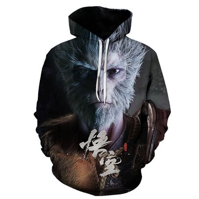 The Black Myth Wukong Limited Edition Hoodie is a stunning tribute to the vibrant world of myth and legend