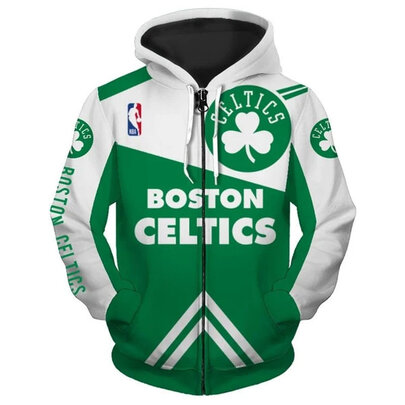 Boston Celtics NBA Express Twill Logo Hoodie