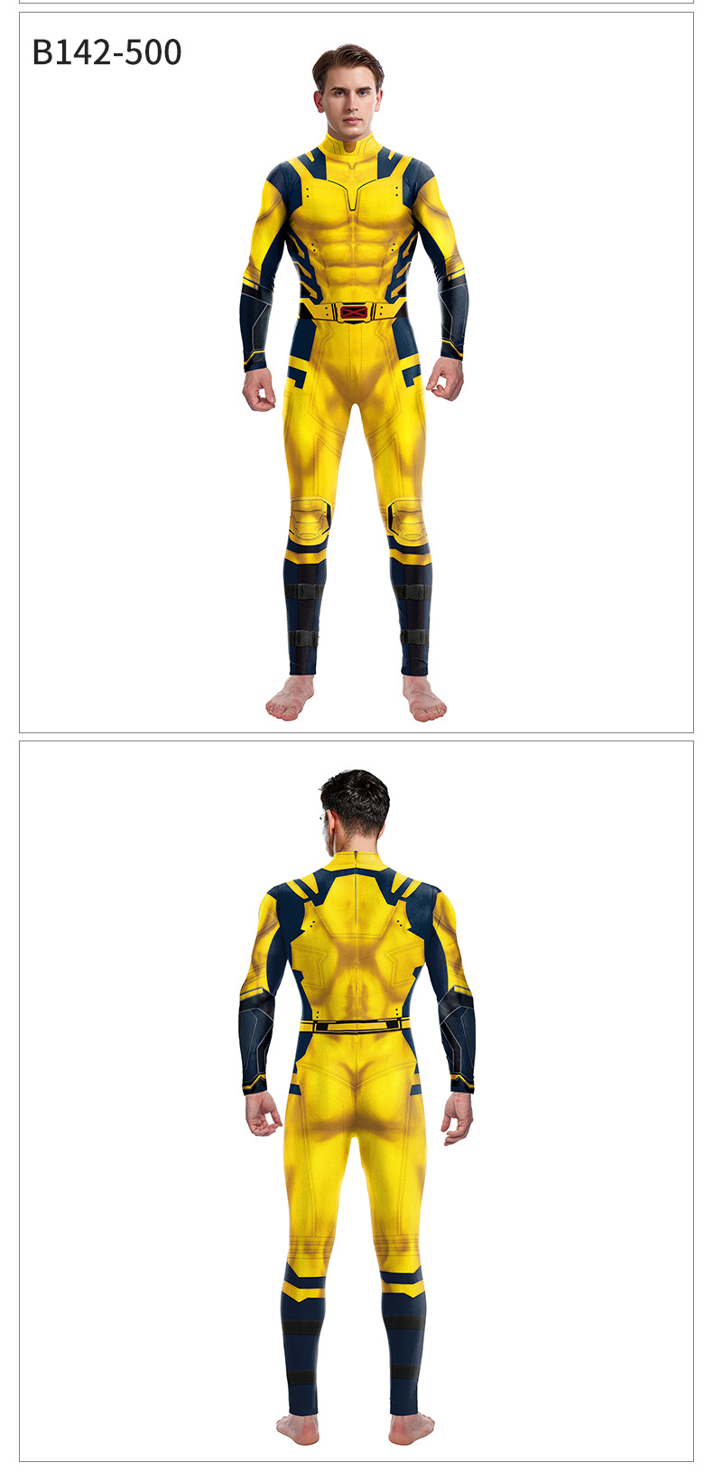 Wolverine jumpsuit yellow - model show - mens