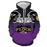 Fashion NFL pullover hoodie Baltimore Ravens Jersey long sleeve