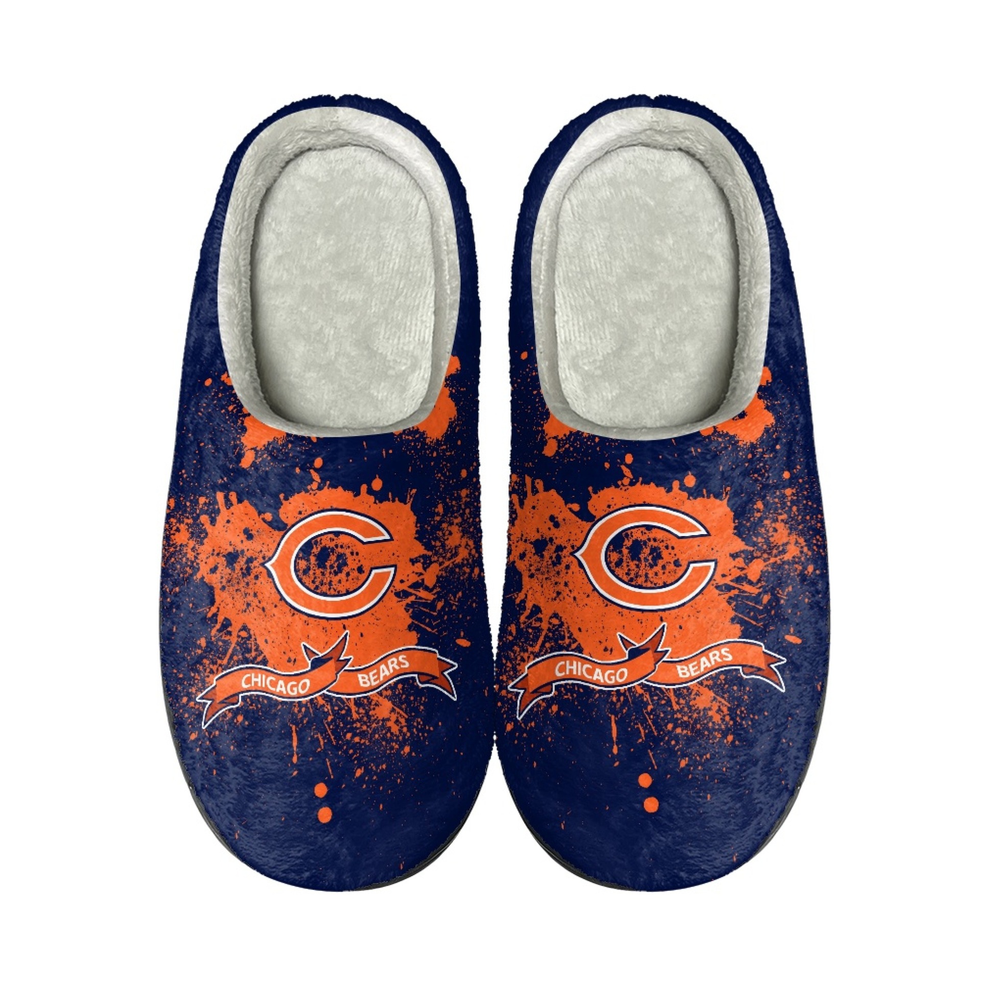 National Football League Team Logo Chicago Bears Slip On Slipper for mens