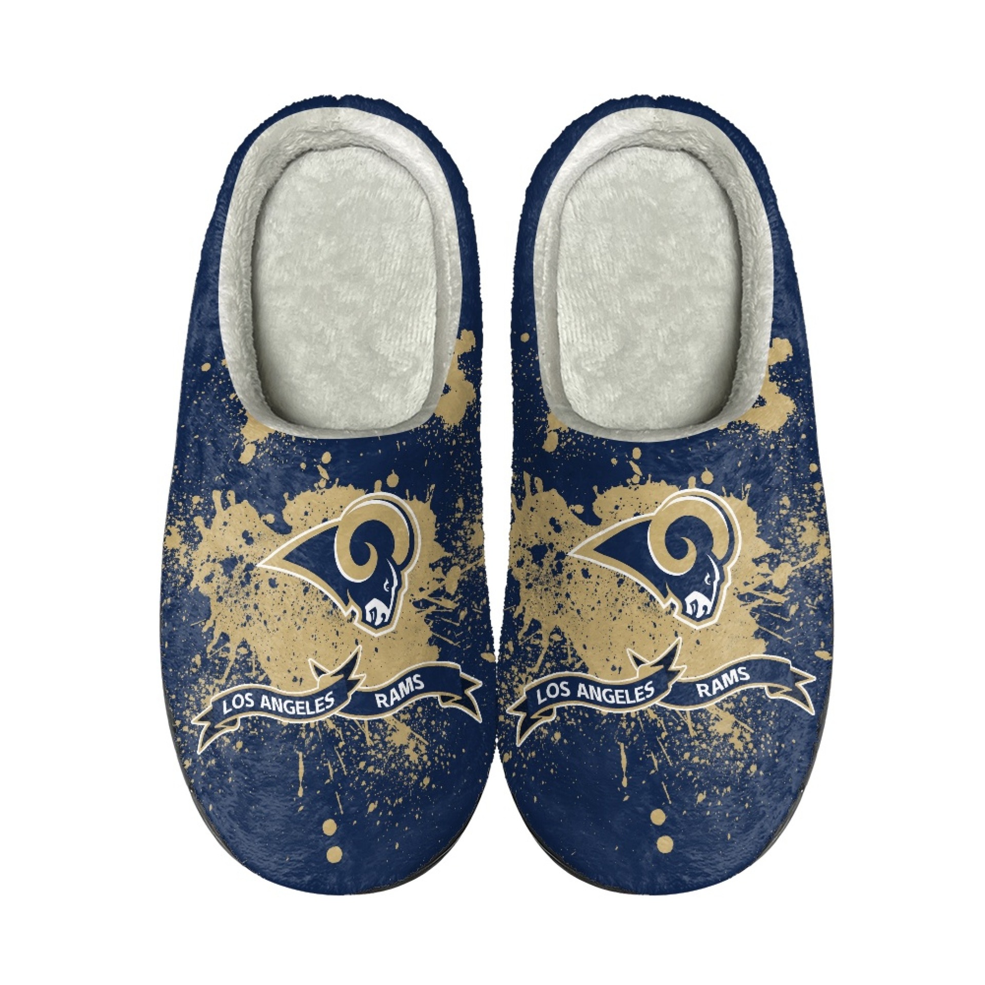 National Football League Team Logo Los Angeles Rams Slip On Slipper for mens