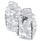 NFL Official licensed merchandise Atlanta Falcons drawstring pullover Hoodie Camo Grey