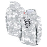 NFL Official licensed merchandise Chicago Bears drawstring pullover Hoodie Camo Grey