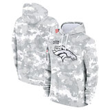 NFL Official licensed merchandise Denver Broncos drawstring pullover Hoodie Camo Grey