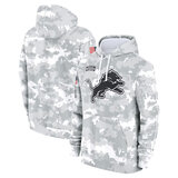 NFL Official licensed merchandise Detroit Lions drawstring pullover Hoodie Camo Grey