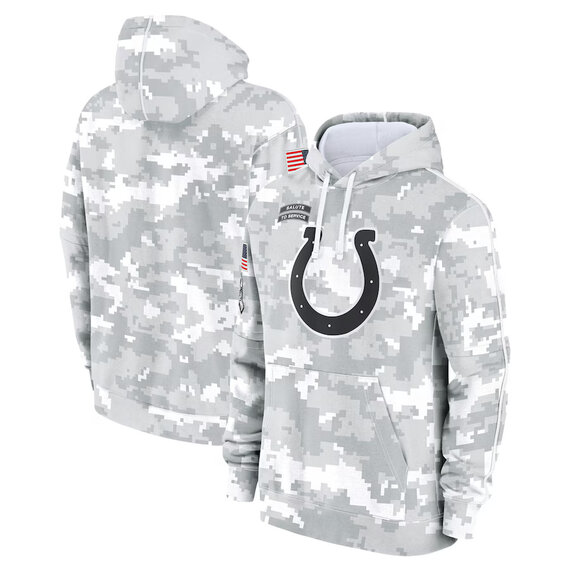 NFL Official licensed merchandise Indianapolis Colts drawstring pullover Hoodie Camo Grey