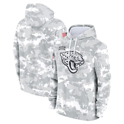 NFL Official licensed merchandise Jacksonville Jaguars drawstring pullover Hoodie Camo Grey