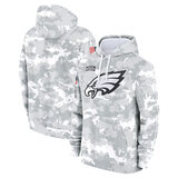 NFL Official licensed merchandise Philadelphia Eagles drawstring pullover Hoodie Camo Grey