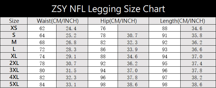 NFL Washington Commanders Print Legging For Women