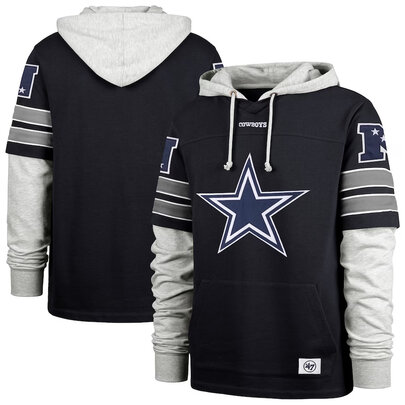 NFL Official licensed merchandise Dallas Cowboys Jersey Long Sleeve Hooded Sweatshirt