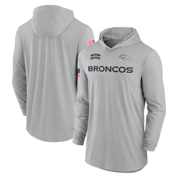 Mens Classic NFL Denver Broncos quick try long sleeve Hoodie Shirt For Summer autumn