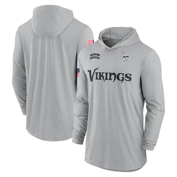 Mens Classic NFL Minnesota Vikings quick try long sleeve Hoodie Shirt For Summer autumn