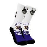 National Football League Team Logos Baltimore Ravens NFL Socks Free size