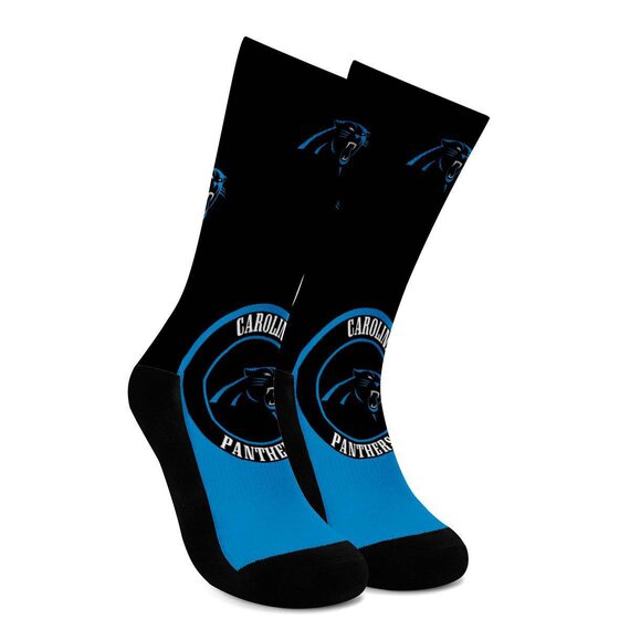 National Football League Team Logos Carolina Panthers NFL Socks Free size