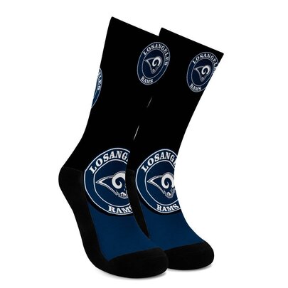 National Football League Team Logos Los Angeles Rams NFL Socks Free size