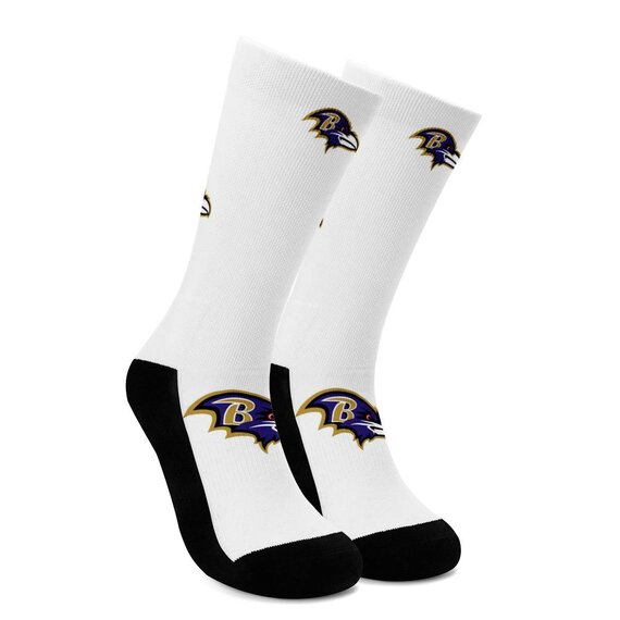 National Football League Team logo  Baltimore Ravens NFL Socks Free size