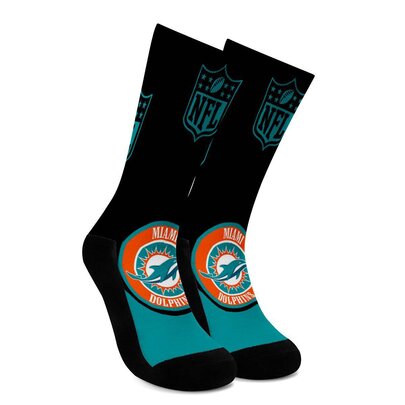 National Football League Team logo  Miami Dolphins NFL Socks Free size