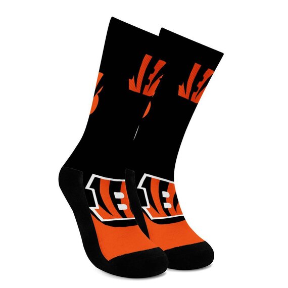 National Football League Team logo  New Cincinnati Bengals NFL Socks Free size